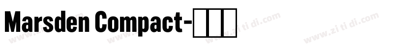 Marsden Compact字体转换
